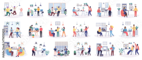 Office rest vector illustration. Engaging in recreational activities during office breaks promotes rest and rejuvenation Finding comfort in office rest areas enhances overall employee experience