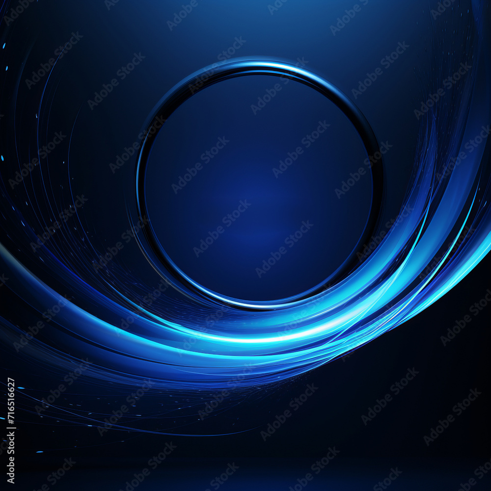 Circular Design on Dark Blue Background Circular Design on Dark Blue Background