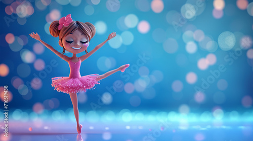 dancing ballerina girl cartoon