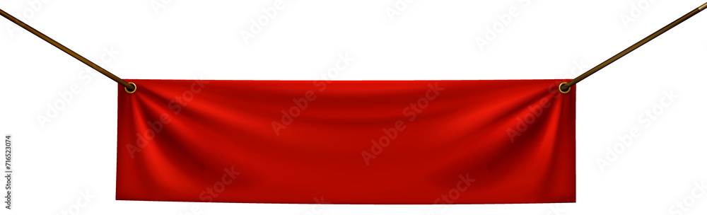 Naklejka premium Cloth Banner Mockup