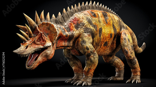 3d rendered dinosaur illustration of the Protoceratid