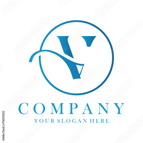 Luxury V Logo Design. V Letter Design Vector.