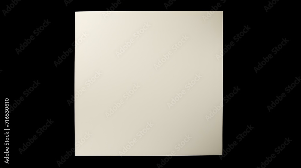 Ivory square Paper Note on a black Background. Brainstorming Template with Copy Space Ivory square Paper Note on a black Background. Brainstorming Template with Copy Space