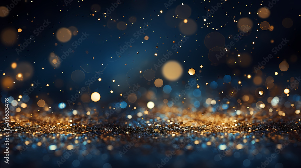 Abstract festive and new year background with stunning soft bokeh lights and shiny elements Abstract festive and new year background with stunning soft bokeh lights and shiny elements