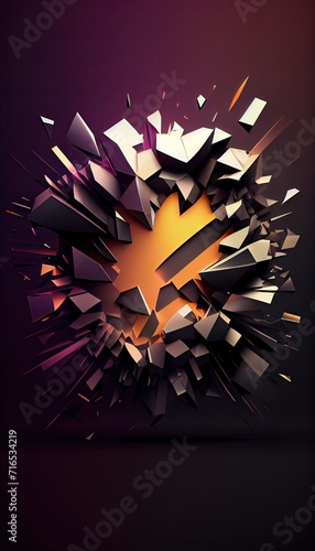 abstract background with stars Generative AI