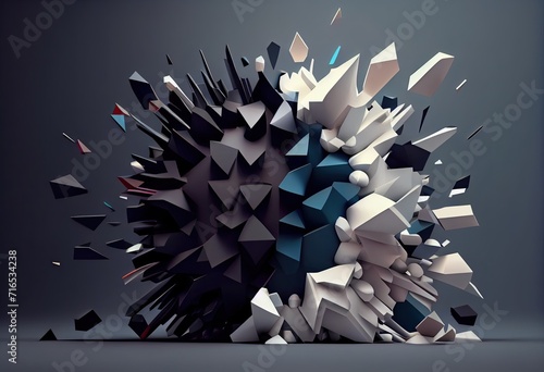 abstract background with stars Generative AI