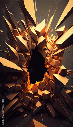 abstract background with stars Generative AI