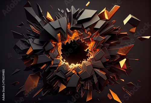 abstract background with stars Generative AI