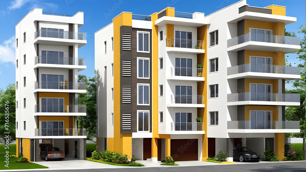 building, architecture, house, apartment, home, Generative AI