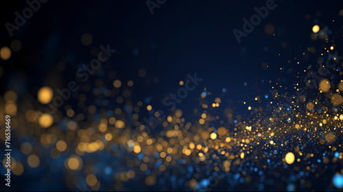 Abstract festive and new year background with stunning soft bokeh lights and shiny elements © ma