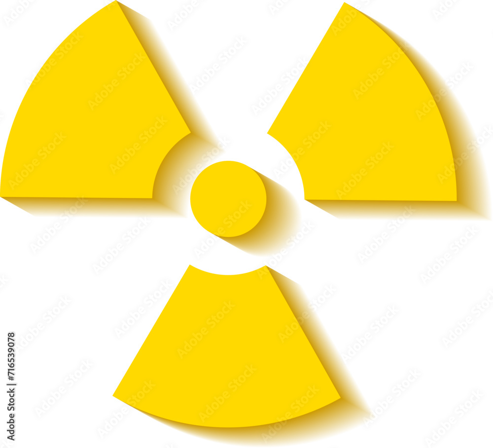 Radiation icon vector. Warning radioactive sign danger symbol. Radiation icon vector. Warning radioactive sign danger symbol.