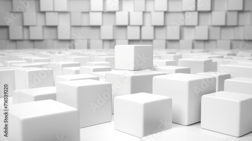 3d render of a render of a cube made of cubes