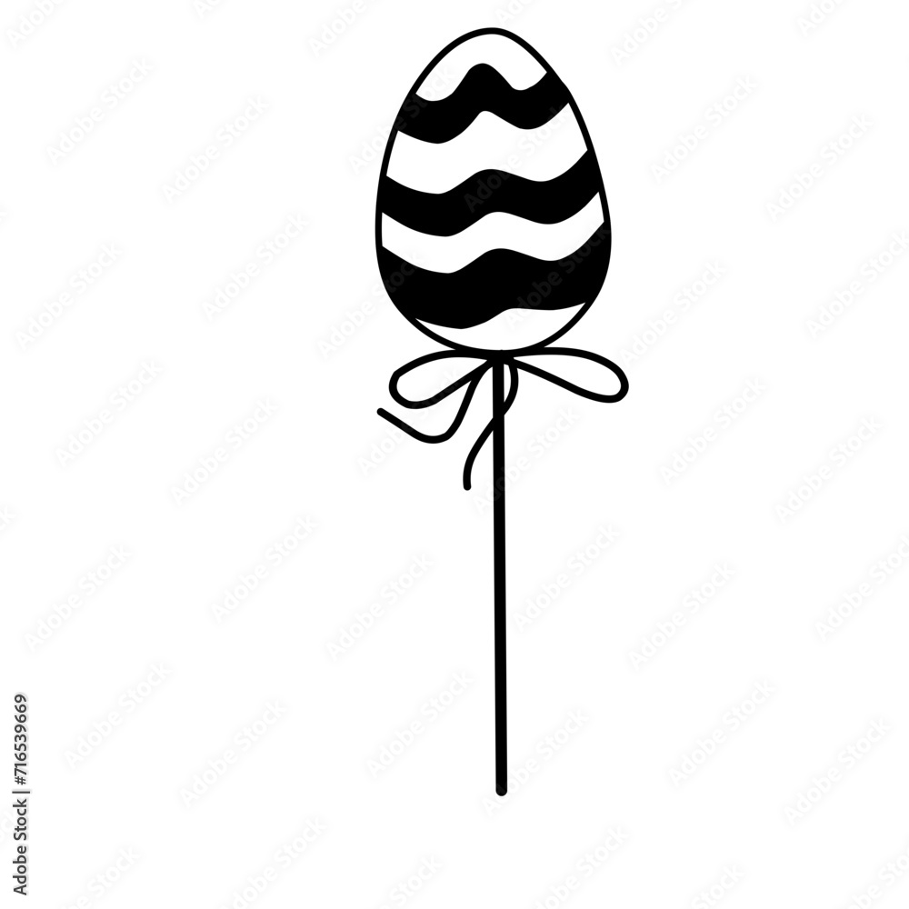 Egg On A Stick Doodle 