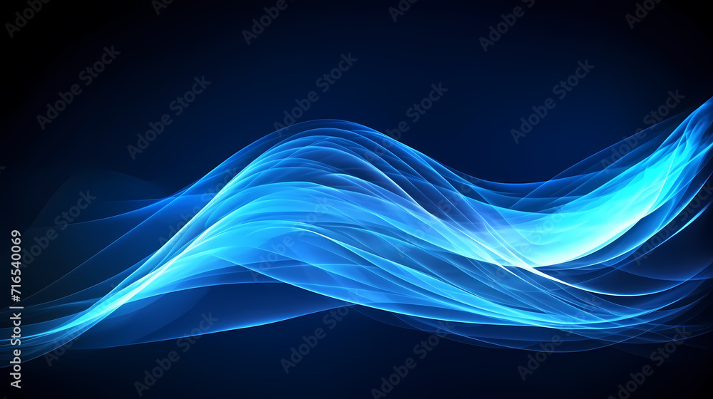 Fototapeta premium Glowing shiny lines effect vector background, technology lines background and light effect, 3D rendering