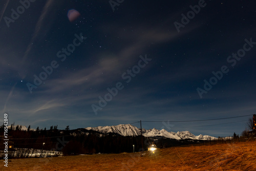 Niebo nocne nad Tatrami
 photo