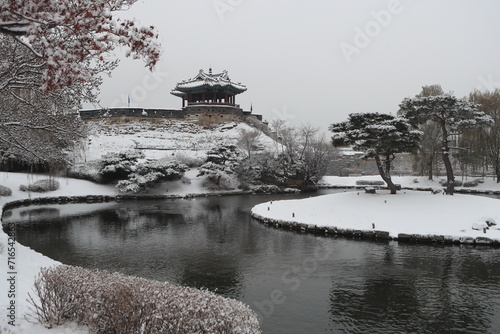 수원화성 설경