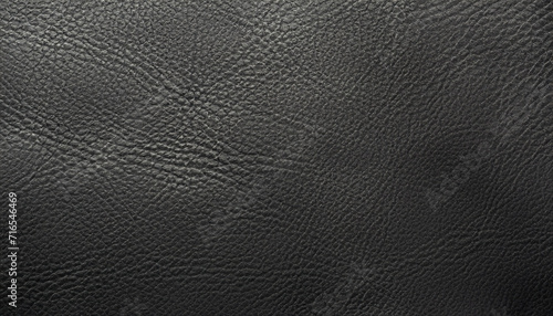 Genuine leather texture background. Dark black, black textures for decoration blank.