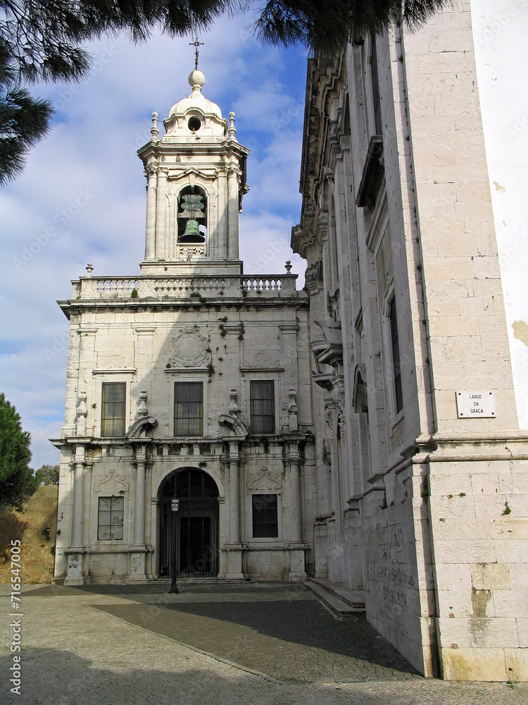Igreja e Convento da Graca Church and Convent in Largo da Graca Square. Lisbon, Portugal