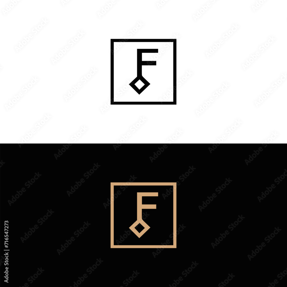 F letter logo F LOGO SET design for fashion and beauty and spa company. F letter vector icon.