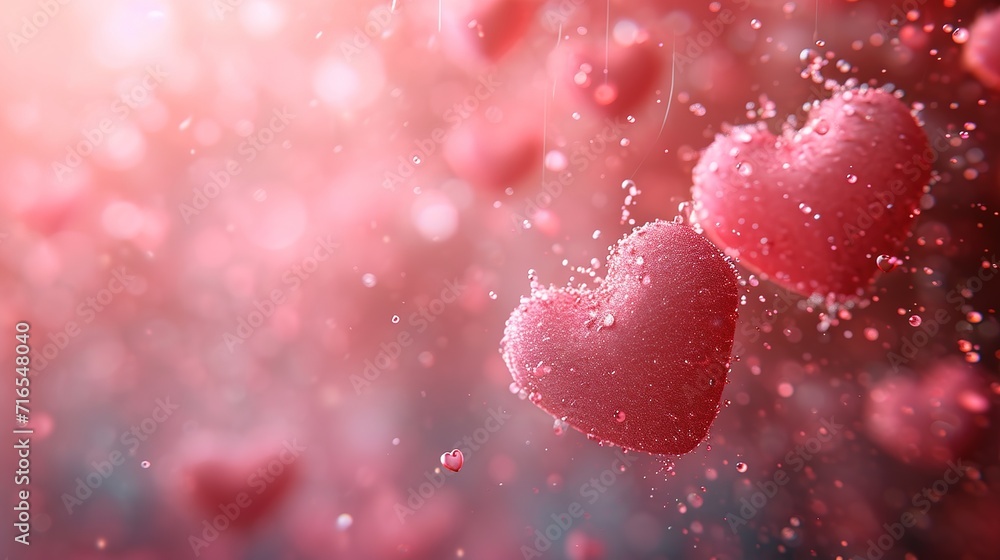 Holiday Greeting Card for Valentine's Day. Love valentine concept 3d render. Holiday Greeting Card for Valentine's Day. Love valentine concept 3d render.