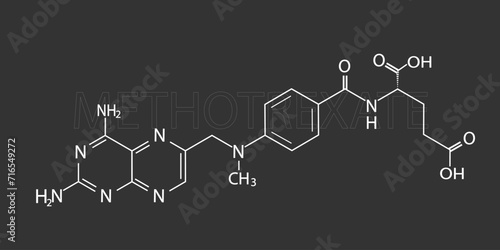 Methotrexate molecular skeletal chemical formula	