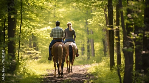 Vacation scene, A couple enjoying a horseback ride , Vacation, couple, enjoying, horseback ride © Christopher