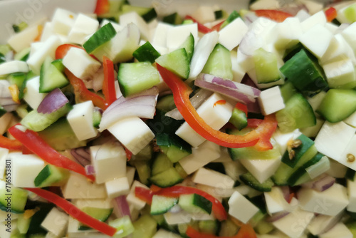 delicious vegetable salad from the egypt