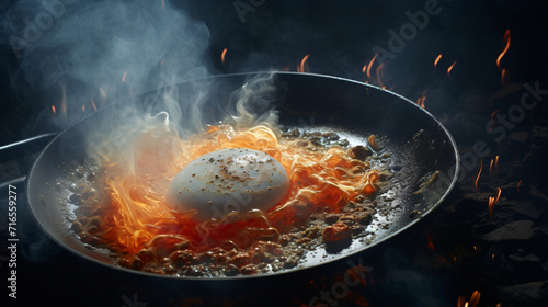 Bottom of frying pan