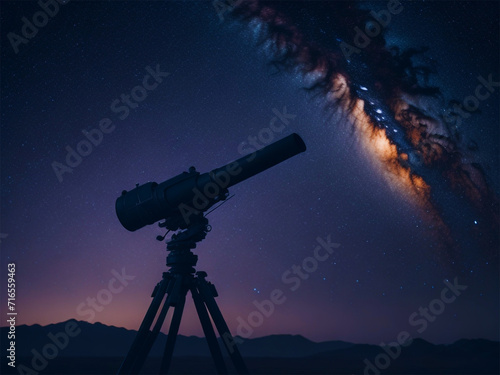 Telescope setup sky view