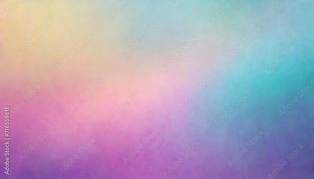 Pastel Harmony: Blurred Color Gradients in Purple Pink Turquoise Yellow