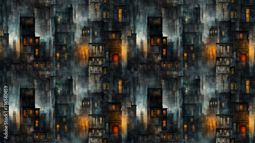 Modern city street seamless...
