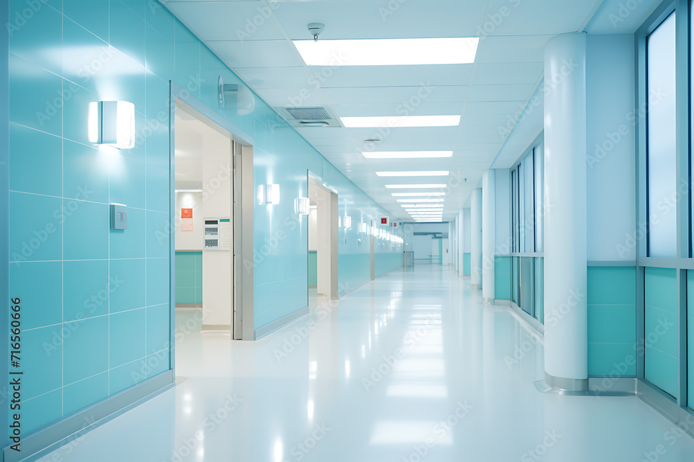 hospital corridor with light shining through glass, in the style of soft pastel colors, medical themes. hospital corridor with light shining through glass, in the style of soft pastel colors, medical themes.