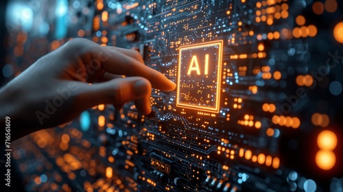 Circuit électronique avec CPU "AI" : Technologie pour l'intelligence artificielle