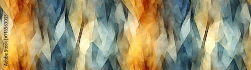 Modern seamless pattern in the style of Cubism, Neoplasticism and Bauhaus. Pe...
