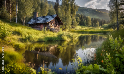 Einsame Hütte in Kanada