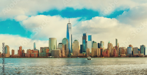 New York City skyline urban view