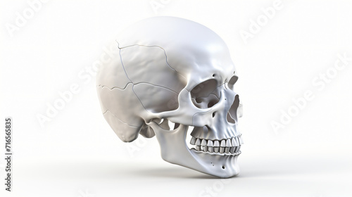 3d rendered medical illustration of the human skull