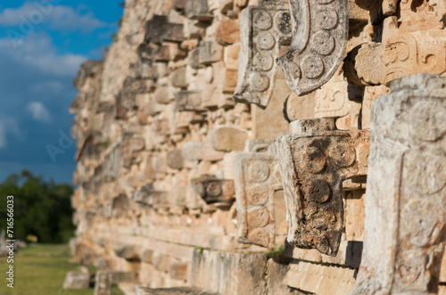 Wallpaper Mural Chaac statue in Palace of the Masks in Kabah, Yucatan, Mexico Torontodigital.ca