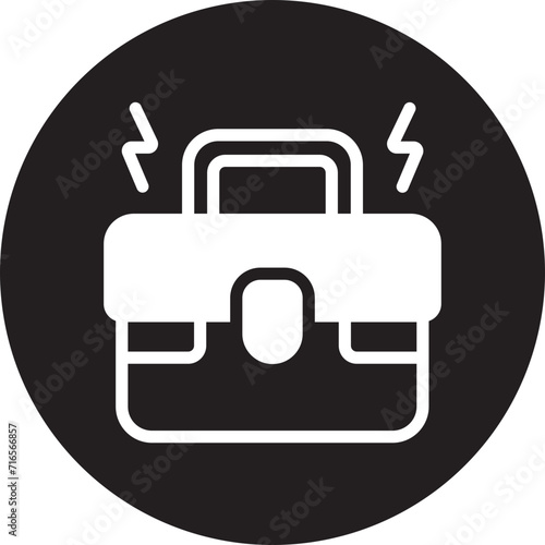 briefcase glyph icon