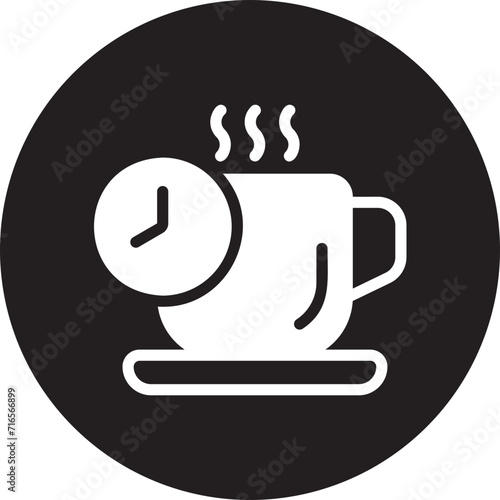 coffee time glyph icon