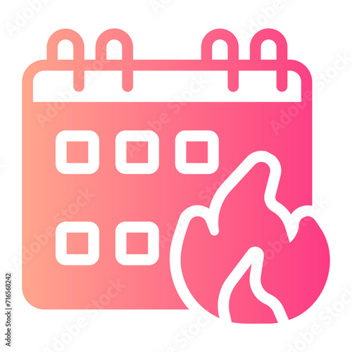 fire gradient icon