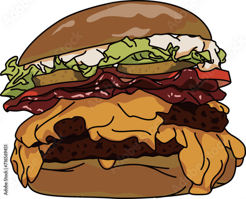 ハンバーガー（hamburger）(eps)