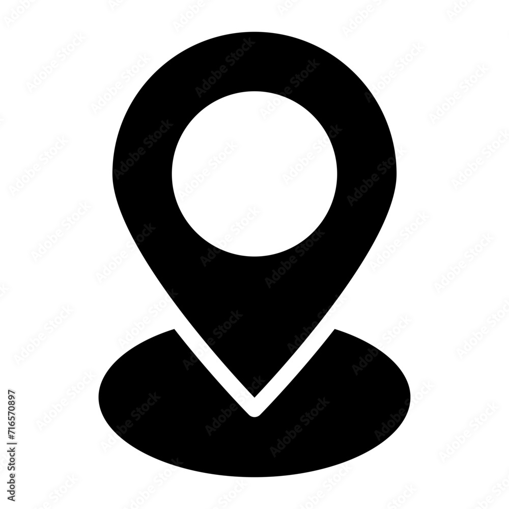 Location pin icon. Location pin icon.
