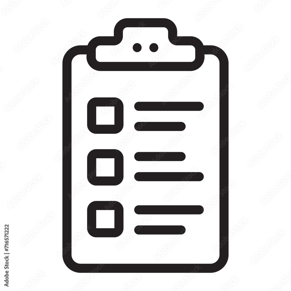 clipboard line icon clipboard line icon