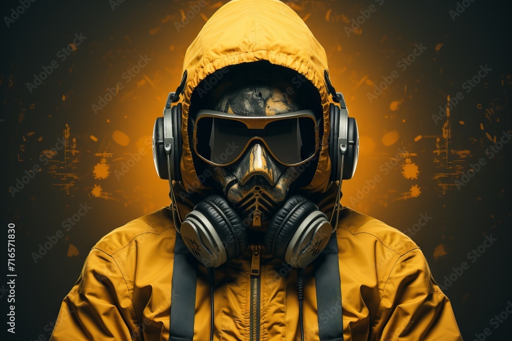 A man in a chemical protection suit with a cat in his arms. Concept: rescue and protection of people and animals in an emergency. Illustrative Banner with Copy Space
A man in a chemical protection suit with a cat in his arms. Concept: rescue and protection of people and animals in an emergency. Illustrative Banner with Copy Space