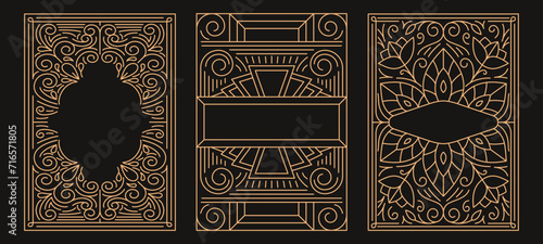 Vector design templates in simple modern style with copy space for text, flowers and leaves - wedding invitation backgrounds and frames, social media stories wallpapers