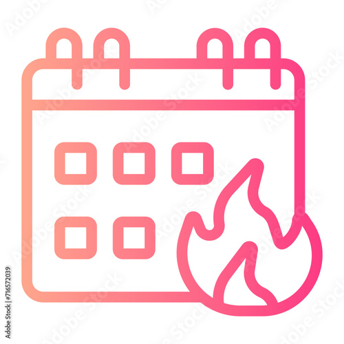 fire gradient icon