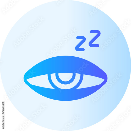 drowsiness gradient icon