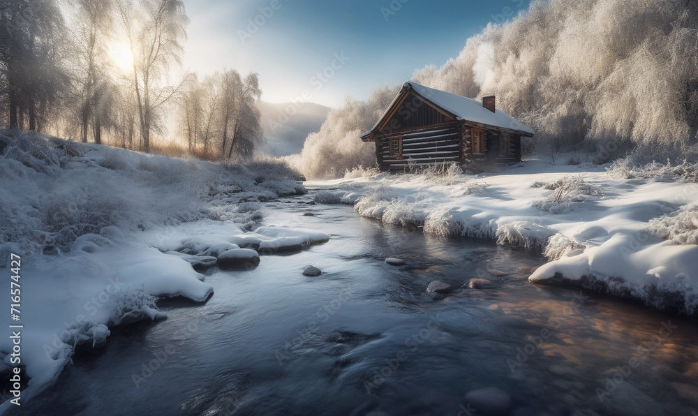 Einsame Hütte in Norwegen