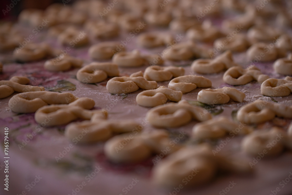 The Christian feast of the 40 Martyrs of Sebastia celebrated on March 9. Homemade dough placed in forms ready to be cooked The Christian feast of the 40 Martyrs of Sebastia celebrated on March 9. Homemade dough placed in forms ready to be cooked